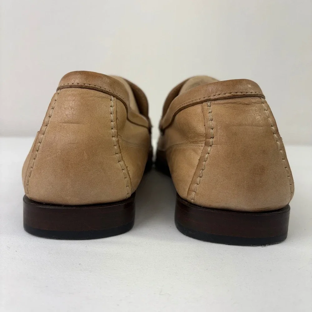 Rockport Mens Classic Horsebit Tan Leather Slip On Loafer‎ Shoes APM 1180D 10.5